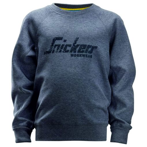 Snickers junior sweater 7509 darkblue melange