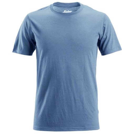 Snickers 2527 wollen t-shirt donkerblauw melange
